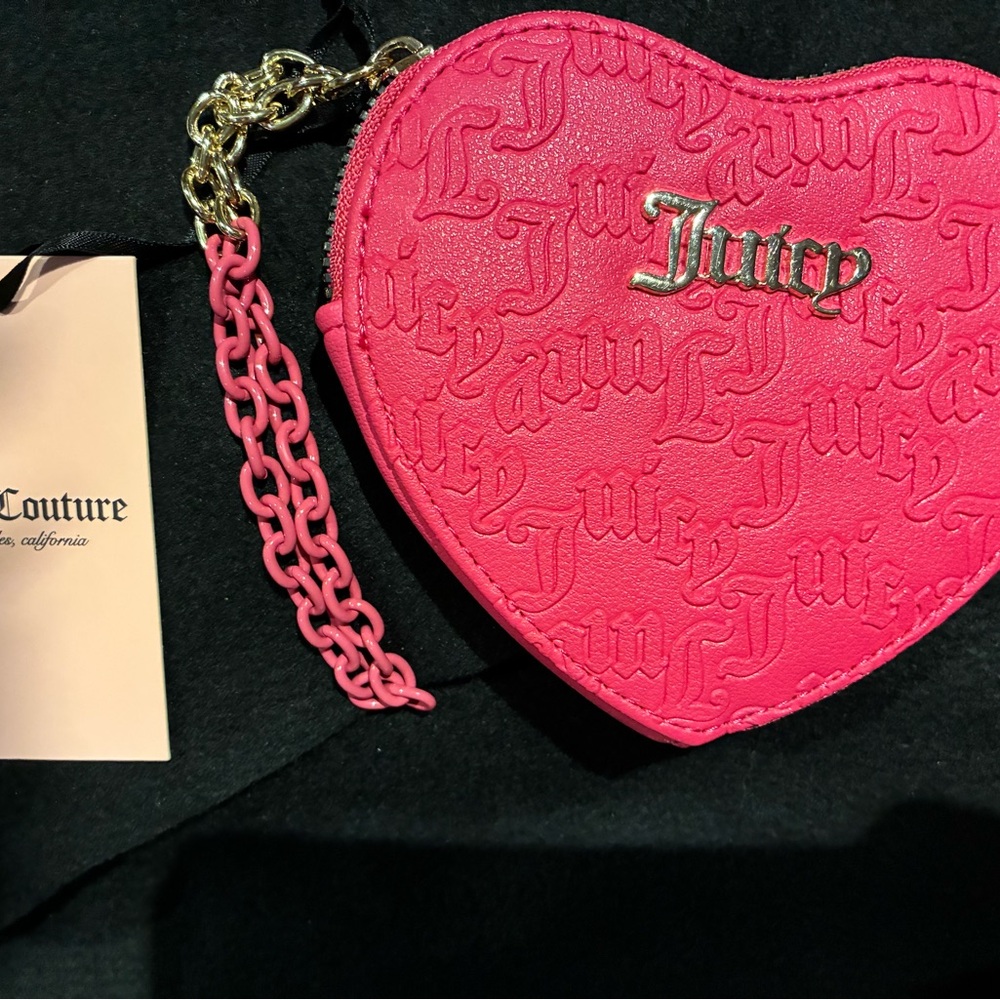 Juicy Couture Pink Heart-Shaped Wallet NWT